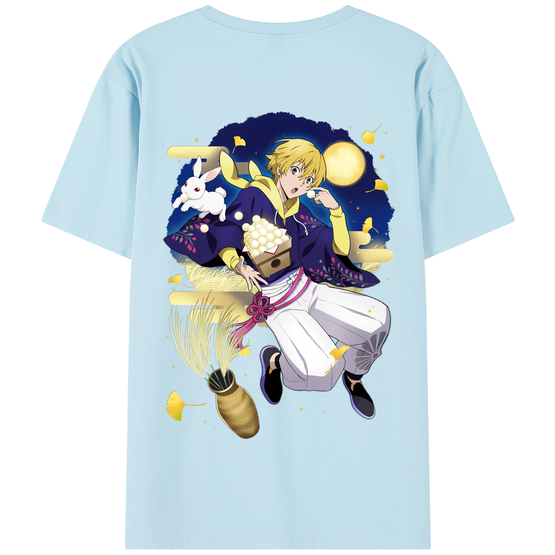 （画像用） 文豪ストレイドッグス Bungo Stray Dogs 綿100％半袖Tシャツ（背面プリント）